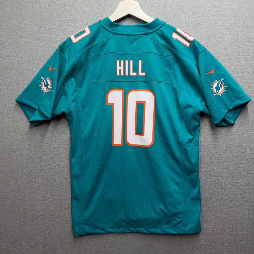 Nike Miami Dolphins Tyreek Hill 10 Jersey Aqua Teal Womens XL NFL Football